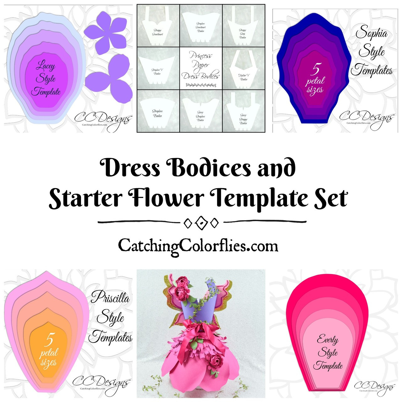 Giant Paper Magnolia Templates - Catching Colorflies
