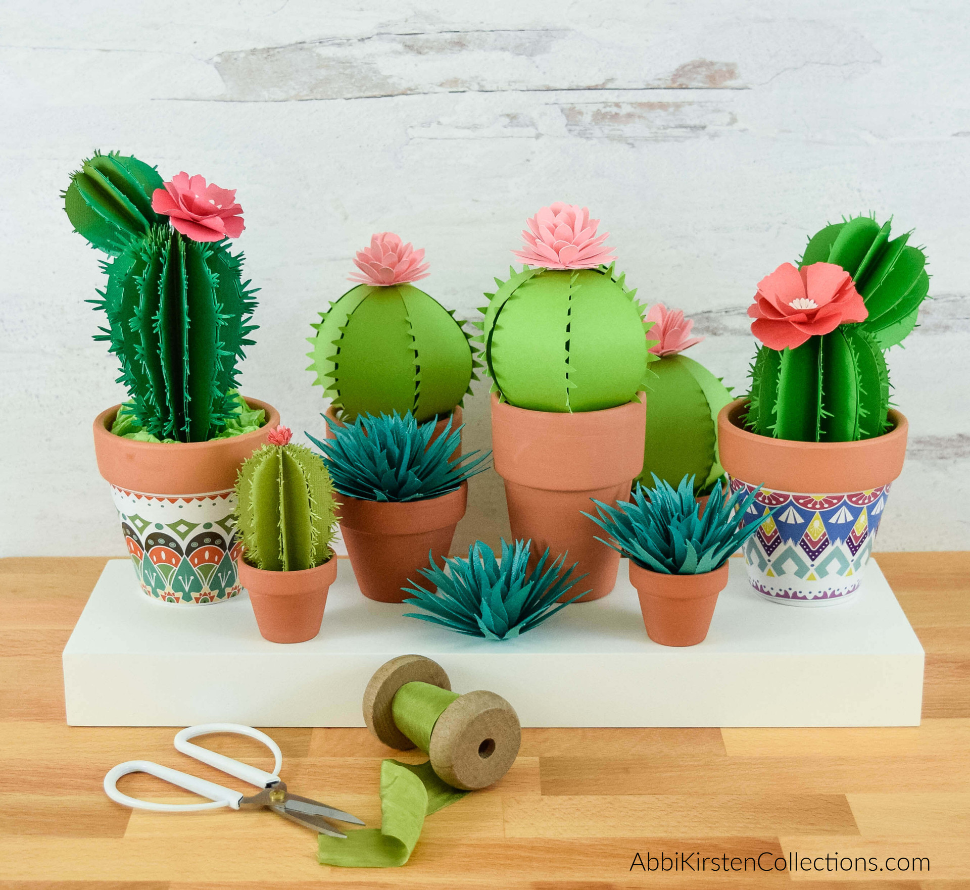 Paper Cactus Templates - Prickly Pear, Ferocactus and Aloe Vera ...