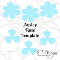 Ruby Style Paper Rose Templates - Catching Colorflies