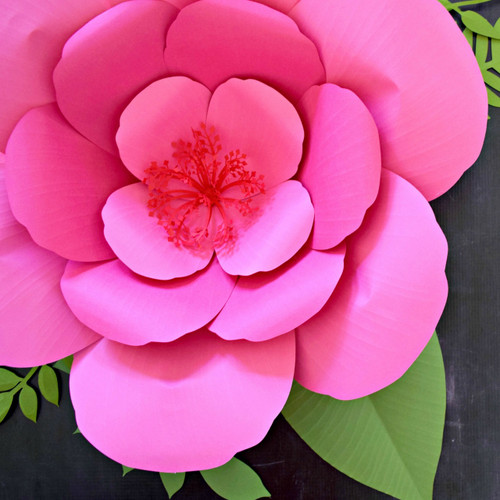 Giant Paper Flower Hibiscus Templates - Catching Colorflies