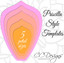 Set of 5 Giant Flower Templates- DIY Paper Flower Wall