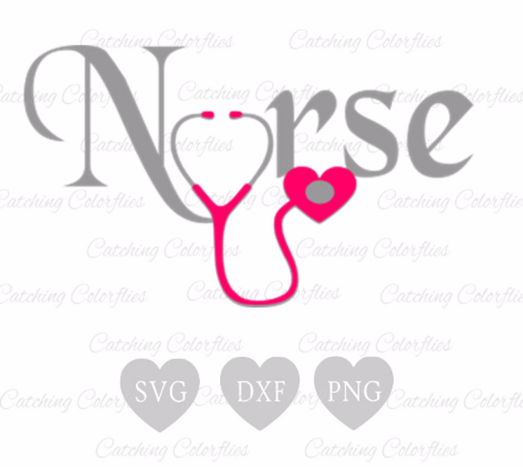 Nursing Heart SVG Cut Files