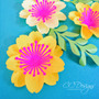 Mary Jane Small Paper Flower Template