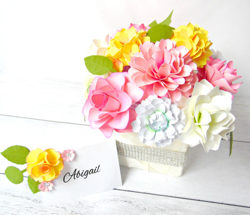 diy paper floral centerpiece catching colorflies how to make paper flower centerpieces