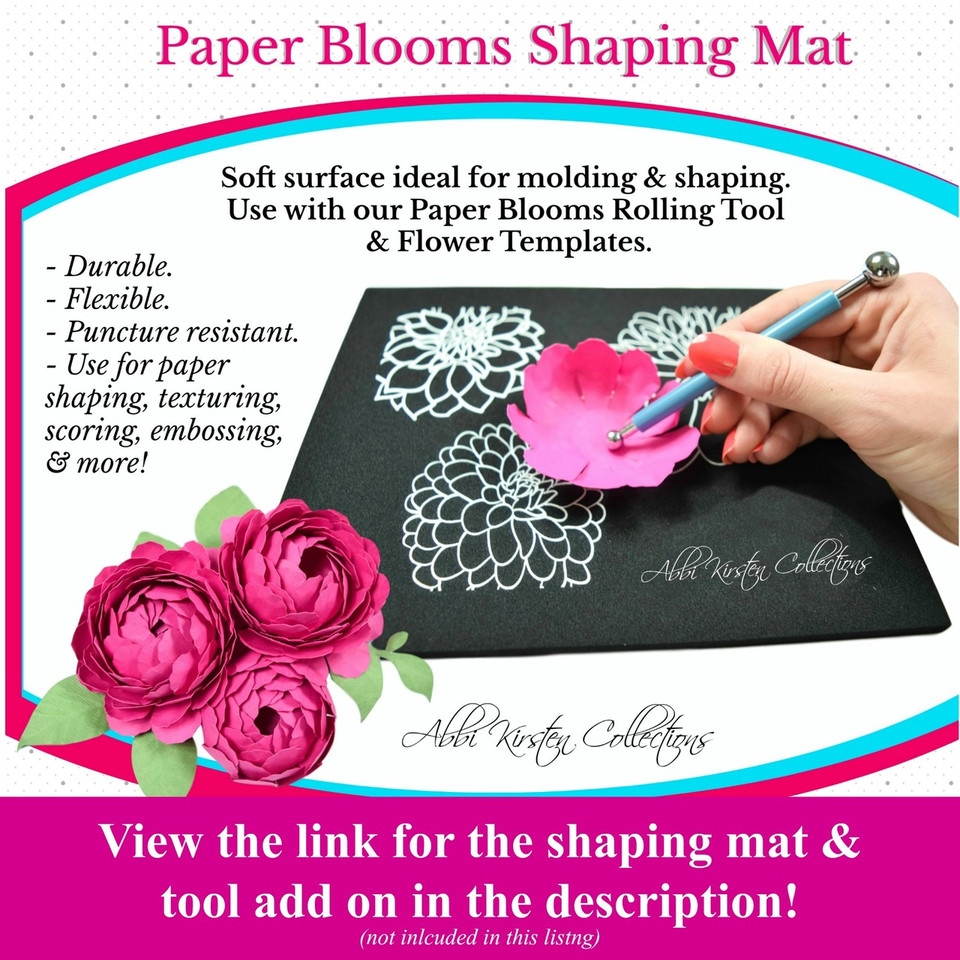 Full Bloom Peony Template - Catching Colorflies