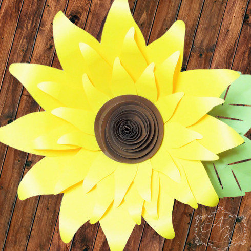 giant paper sunflower templates catching colorflies giant paper flower tutorial