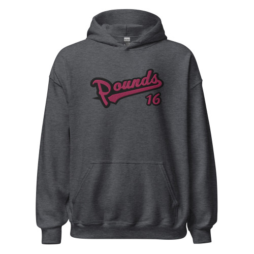 Nashville Pounds 16 Embroidered Hoodie (dark-heather/pink/black)