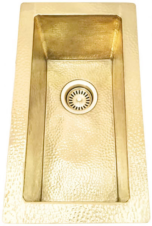 Rectangle Bar/Prep Sink | Rectangle Brass Sink | Copper Sinks Direct