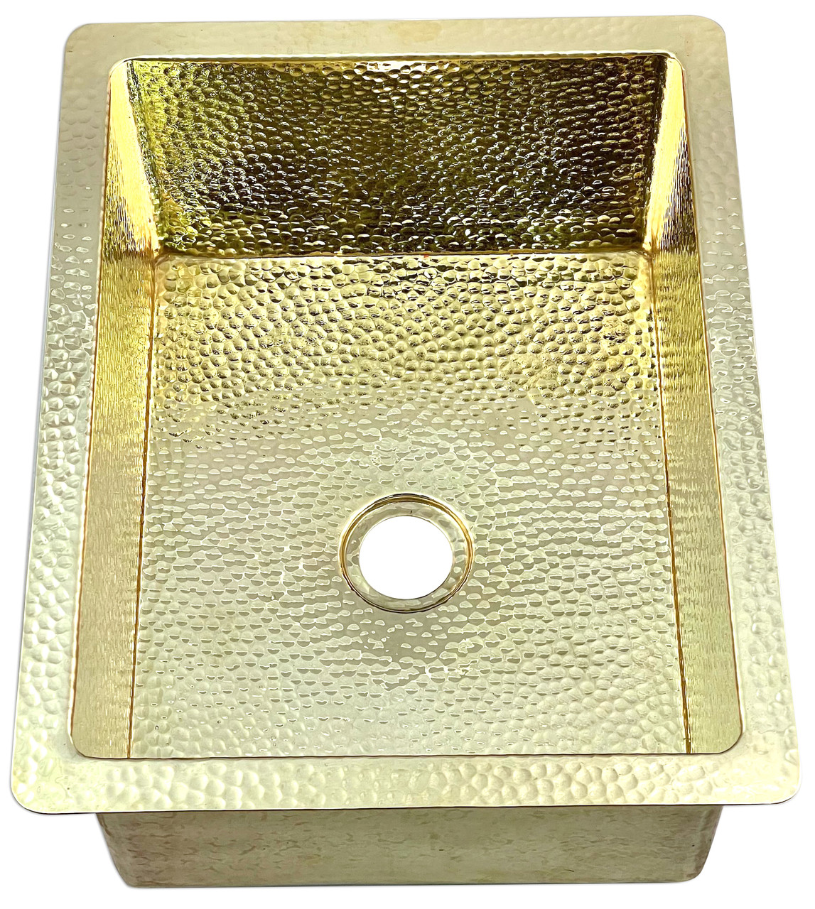 Rectangle Bar/Prep Sink | Rectangle Brass Sink | Copper Sinks Direct