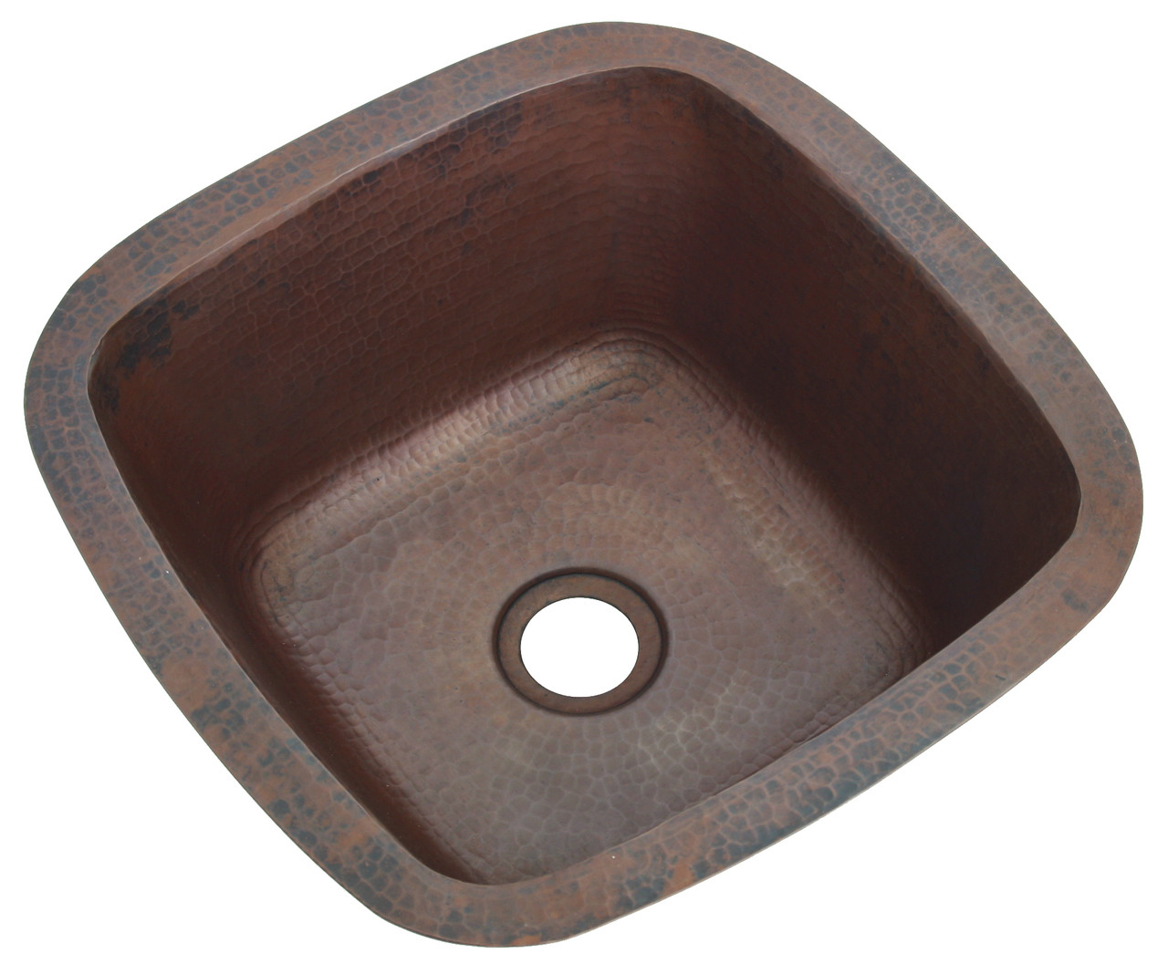 Square Copper Bar Sinks | SBV Square | Copper Sinks Direct