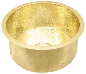 Bar Sink (DBV-BRASS) Round Brass Drum Style Brass Sinks Bar Sink (DBV-BRASS) Round Brass Drum Style Brass Sinks