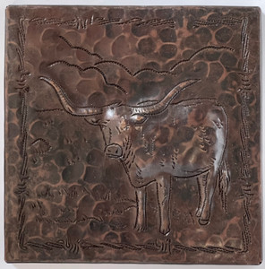 Copper Tile (TL106) Longhorn Design