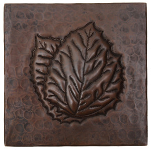 Copper Tile (TL307) Aspen Leaf Design