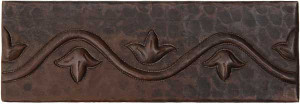 Leaf vine copper tile liner Leaf vine copper tile liner