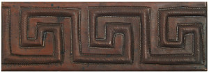 Greek Geometric copper tile liner Greek Geometric copper tile liner