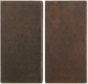 Hammered copper tile accents 4"x 2" Hammered copper tile accents 4"x 2"