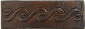Rope design copper tile liner Rope design copper tile liner