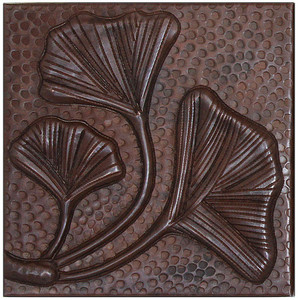 Fern leaves copper tile Fern leaves copper tile