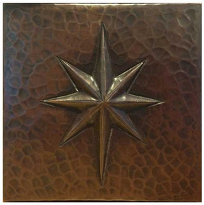 Star design copper tile Star design copper tile