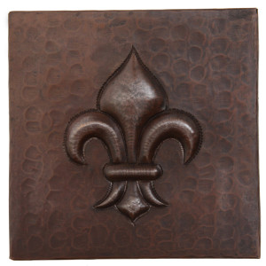 Fleur De Lis design copper tile Fleur De Lis design copper tile