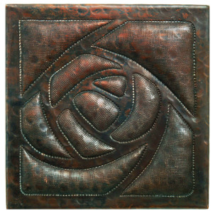 Arts and Crafts design copper tile Arts and Crafts design copper tile