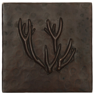 Deer Antlers design copper tile Deer Antlers design copper tile