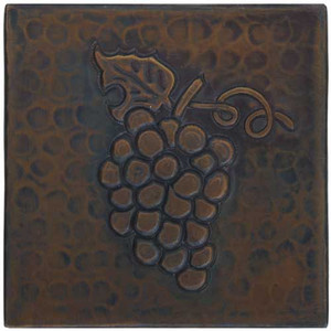 Grape design copper tile Grape design copper tile