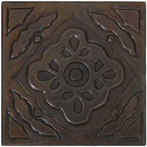 Floral Mosaic design copper tile Floral Mosaic design copper tile