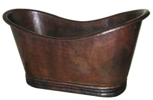 Hammered copper freestanding tub Hammered copper freestanding tub
