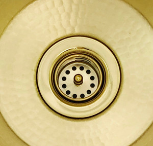 Brass Sink Drain (220-BRS) 2" Bar Strainer Basket Brass Sink Drain (220-BRS) 2" Bar Strainer Basket