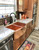50/50 Farmhouse Rounded Front Copper Kitchen Sinks 