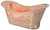 Hammered Copper tub with rings