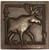 Copper Tile (TL954) Moose Design 6x6 Copper Tile (TL954) Moose Design 6x6