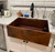 CUSTOMER INSTALLED CUSTOM SMOOTH COPPER KITCHEN SINK