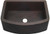 Rounded front farmhouse copper kitchen sink.
DC-Dark Copper