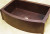 Rounded front copper farmhouse kitchen sink. Rounded front copper farmhouse kitchen sink.