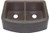50/50 Rounded Front Farmhouse Copper Kitchen Sinks