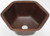 HBV16-Dark hexagon copper bar sink