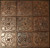 Copper Tile (TL258) Graphic Floral Design