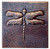 Copper Tile (TL308) Dragonfly Design Copper Tile (TL308) Dragonfly Design