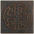 Copper Tile (TL316) Circle Medallion Design
