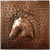 Copper Tile (TL371) Stallion Head Design