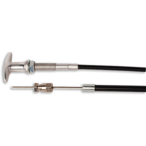 Multi-Use Billet Cable with T-Handle 120 Inch | PN 69V00-120T
