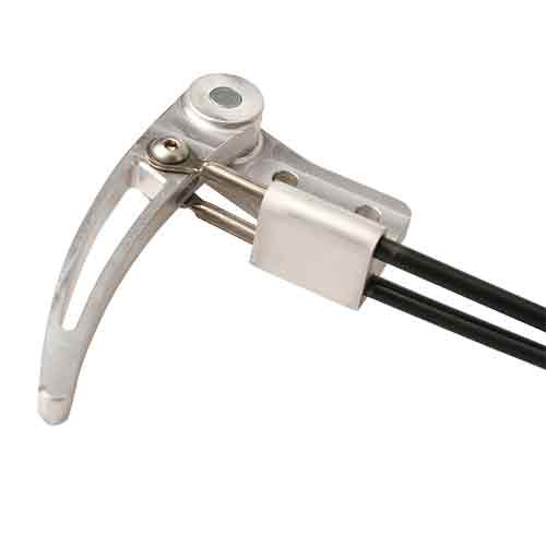 Single remote aluminum lever comes with 2 Cables - 84 Inch