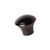 5/8" wide and 9/16" tall black knob with 10-32 threads.
