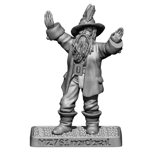 MZ761 Tom Bombadil UV resin figure by Mithril Miniatures.