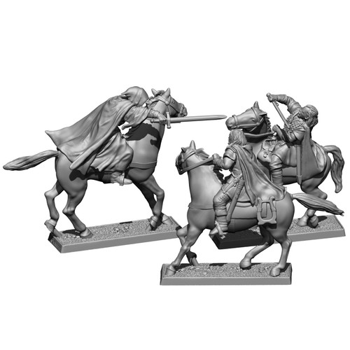 MZ764 Nazgul and rangers at Sarn ford UV resin vignette by Mithril Miniatures.