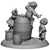 MZ755 Hobbit children with fireworks UV resin vignette by Mithril Miniatures