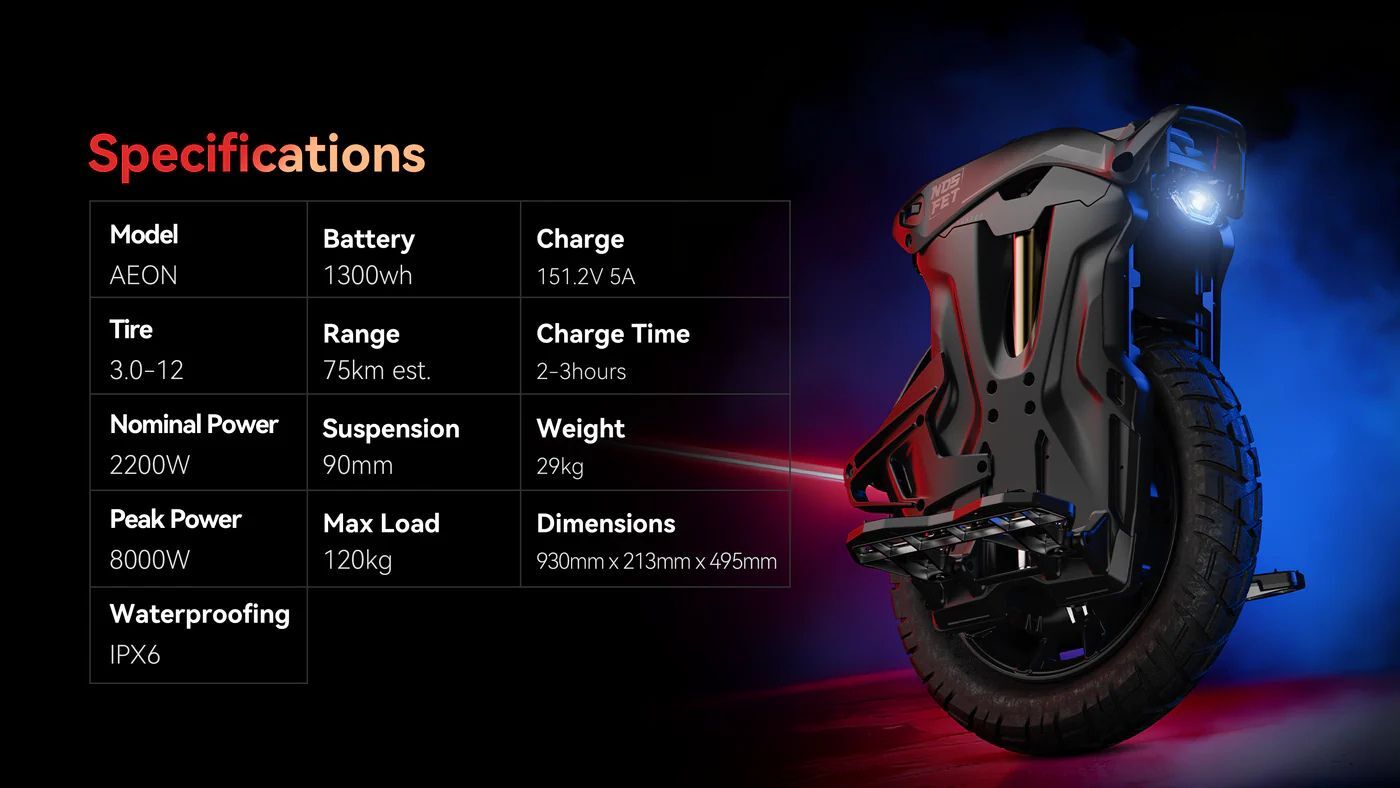 NOSFET AEON Electric Unicycle