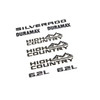 2019-2023 Chevrolet Silverado 1500 Lettering Emblems- High Country 